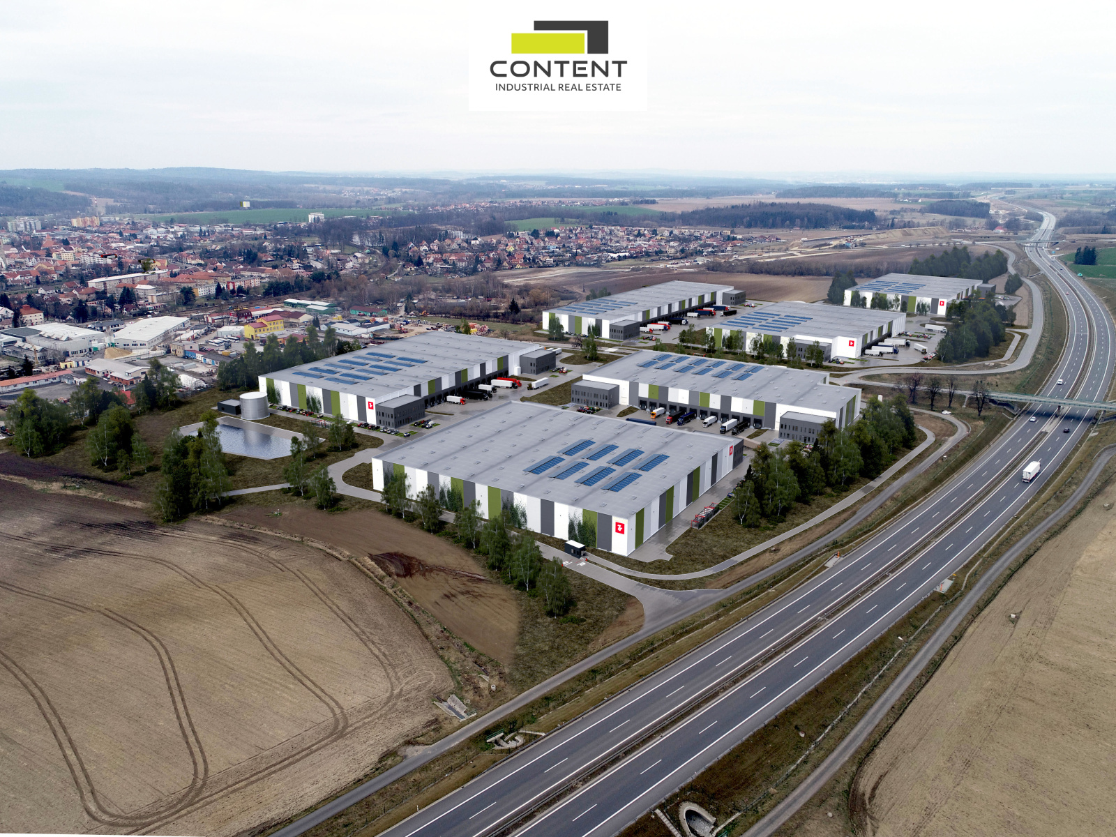 Pronájem skladu, výrobních prostor 11.500 m², Soběslav, D3